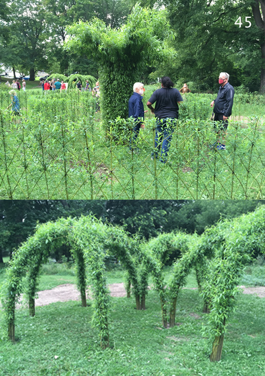 Three Dome Structure and Maze by Bonnie Gale